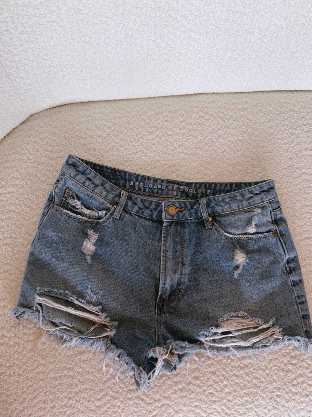 Articles of Society Distressed Jean Shorts